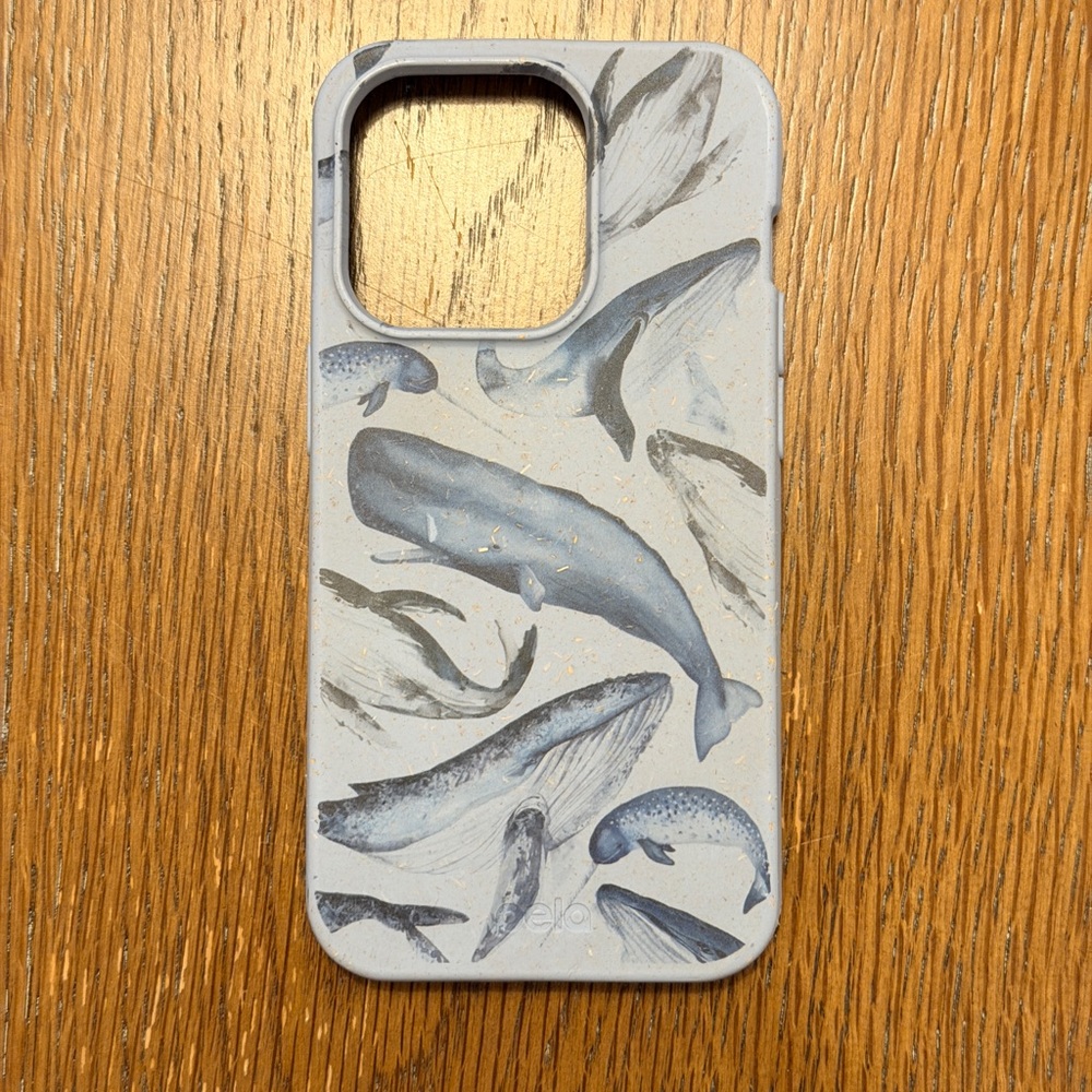 Pela Whale Pattern iPhone 14 Pro Phone Case